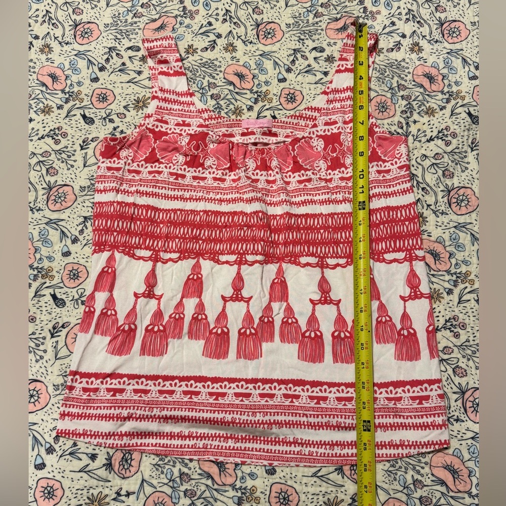 Lilly Pulitzer Red and White Tank Top
